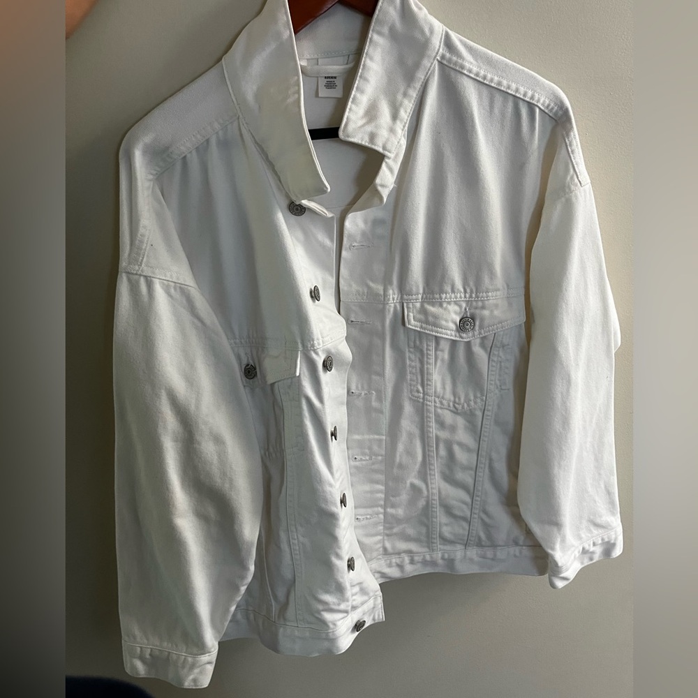White denim jacket